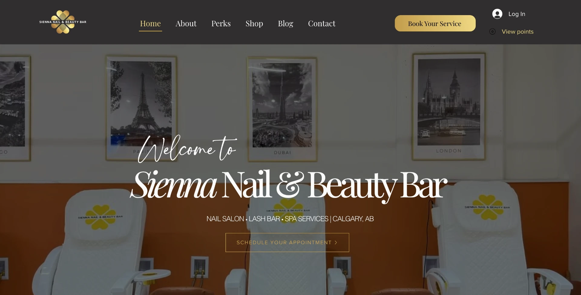 Rebranded site — desktop